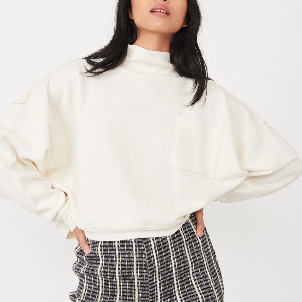 Free People Rae Pullover / Ivory